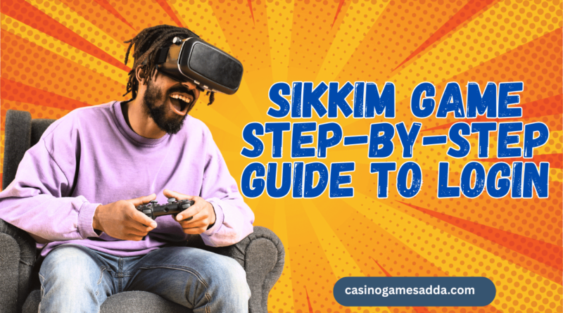 Login page of Sikkim Game website
