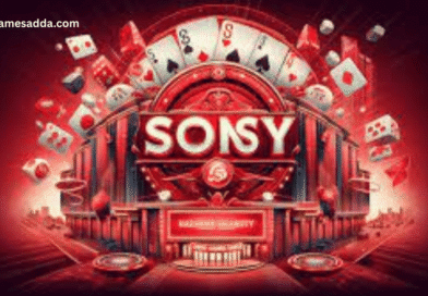 The Sonsy Game app interface on a smartphone, highlighting the lottery and login process.