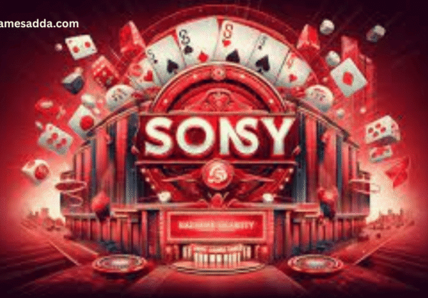 The Sonsy Game app interface on a smartphone, highlighting the lottery and login process.