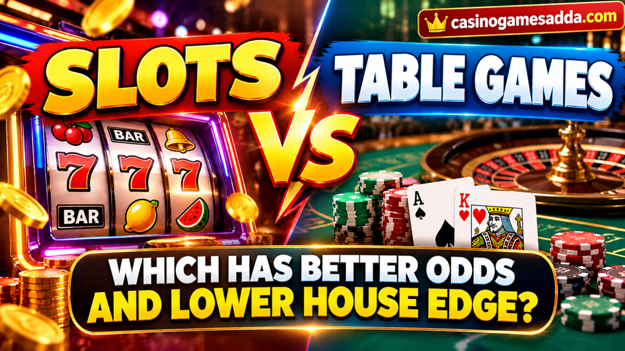 Slots vs. Table Games: Which Has Better Odds and Lower House Edge?